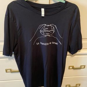 Men’s T-shirt; In biscuits we trust- Willa Jean